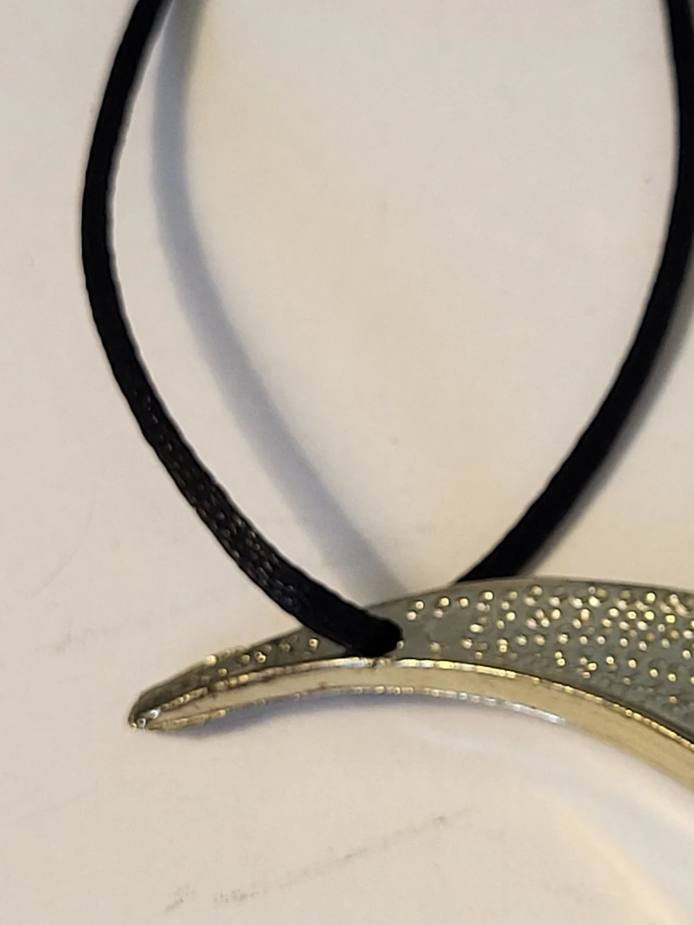 1960s Hong Kong Gold Crescent Moon Angel Ornament 3